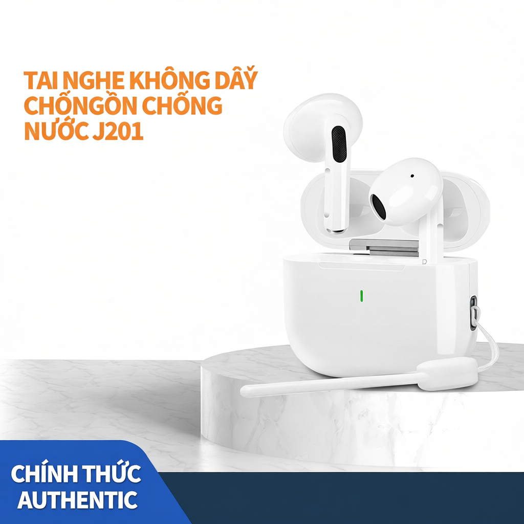 GOOJODOQ J201 IPX5 chống nước, giảm tiếng ồn, tai nghe không dây,tai nghe Bluetooth 5.3 tích hợp mic