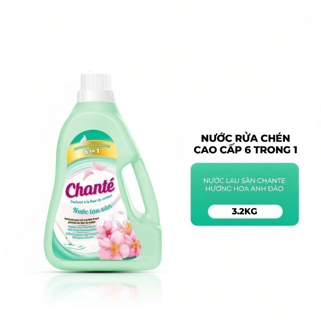 Combo 2 chai 3.2kg Nước lau sàn Chanté làm sạch và khử mùi hiệu quả