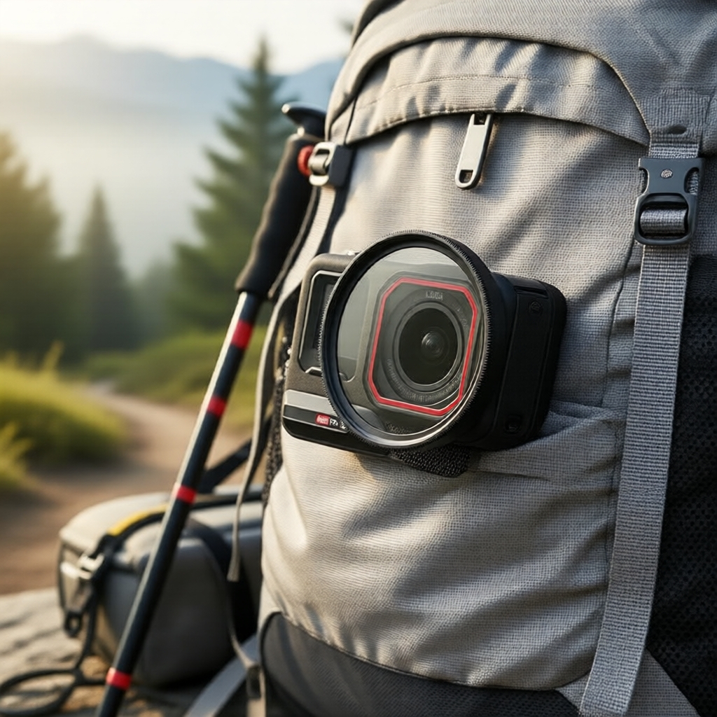 Insta360 Ace Pro 2 Lens Kit: PULUZ Vòng chuyển đổi UV 52mm & Nắp ống kính màu đen