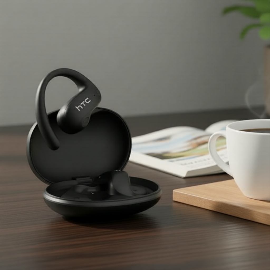 Tai nghe Bluetooth 5.3 HTC NE19 AI dạng mở, phù hợp cho họp và du lịch
