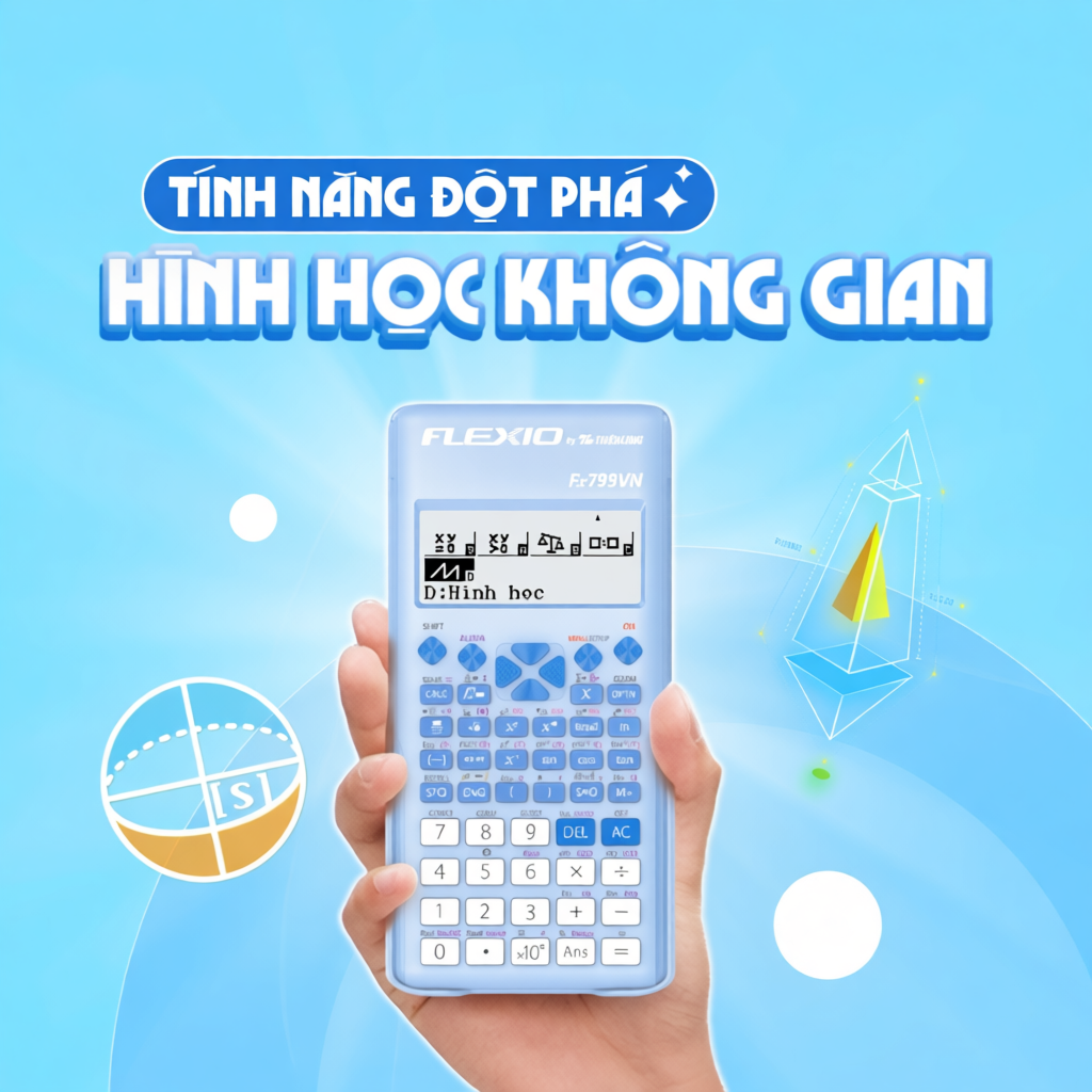 Máy tính khoa học Flexio Fx799VN Thiên Long, giải phương trình bậc 4