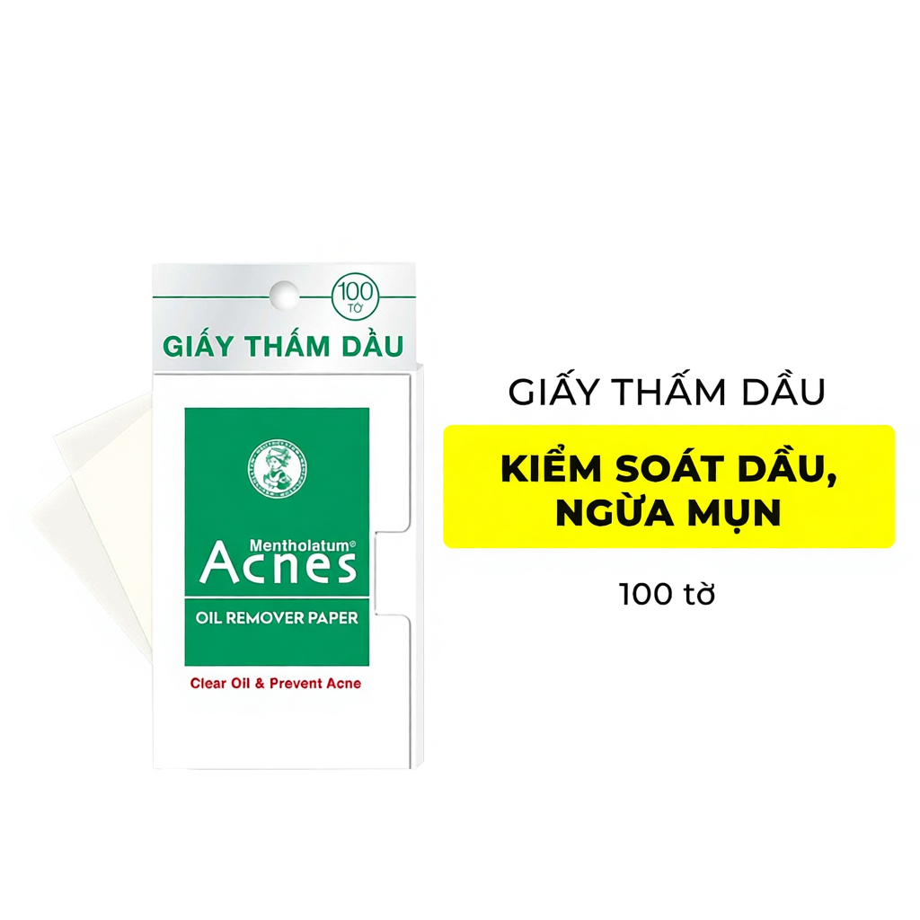Giấy Thấm Dầu Kiểm Soát Nhờn, Ngừa Mụn Acnes 50 tờ / 100 tờ - Dr Thêm
