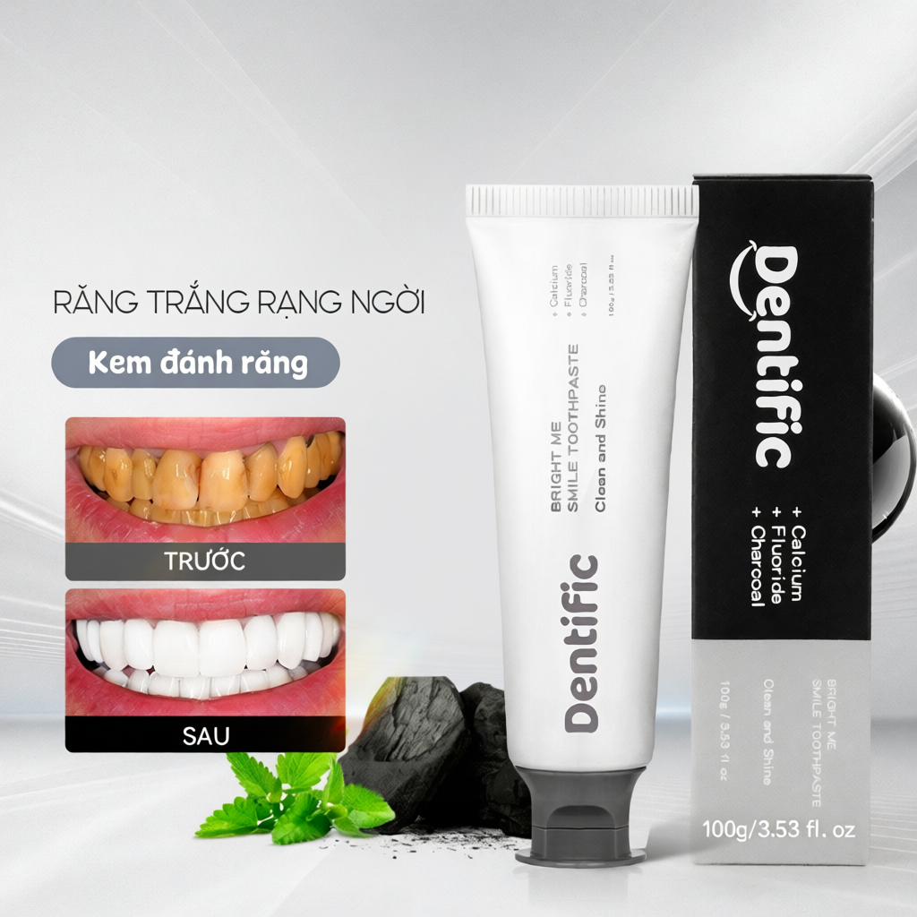 Kem đánh răng Dentific Hỗ trợ làm trắng và làm sạch răng miệng 100g trắng răng