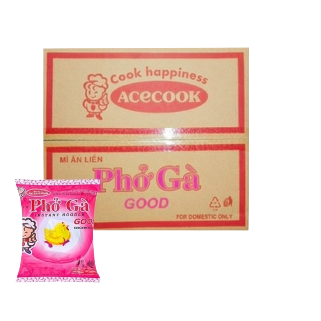 Thùng Mì Sợi Phở Good Gà Acecook(30 Gói) - Ăn Vặt Đậu Đậu 86