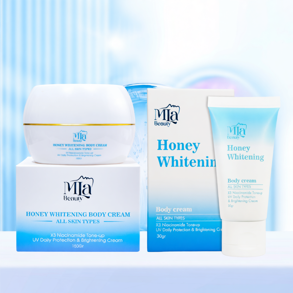 Kem Body Trắng Da Honey Whitening Mla Beauty – Dưỡng Sáng, Cấp Ẩm, Không Bết Rít, 150g