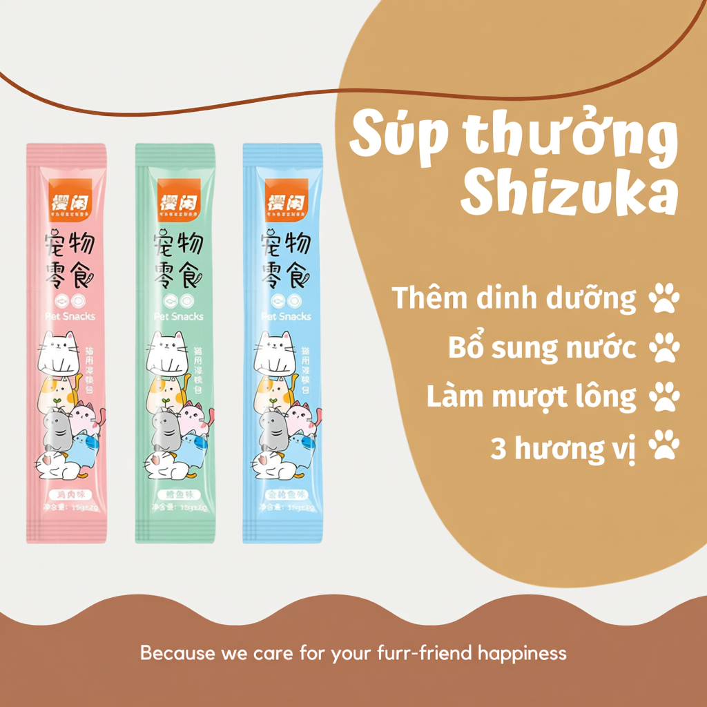 [COMBO 200 THANH] Súp Thưởng Cho Mèo Shizuka