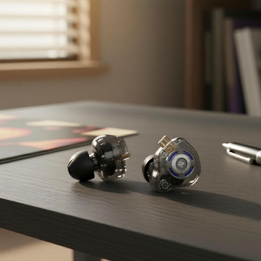 Tai nghe KZ Gale IEM nhét tai, có dây HiFi, âm trầm sâu, đeo thoải mái, tai nghe gaming không mic