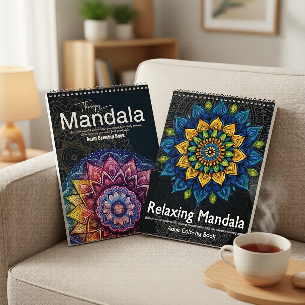 Bộ Tô Màu Người Lớn Yo Circle Bán Chạy - 2 Sách Mandala Cao Cấp