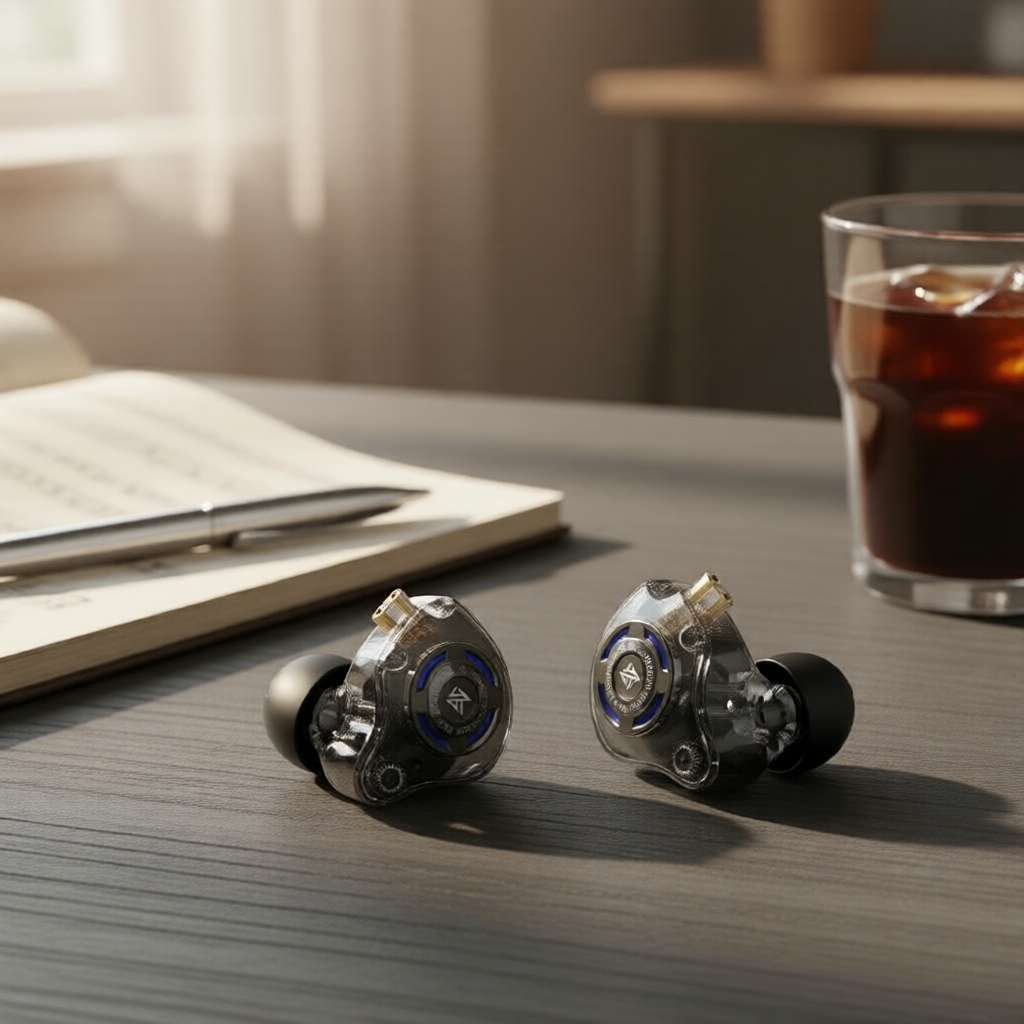 Tai nghe chơi game có dây KZ Gale, HiFi IEM dạng nhét tai, âm bass sâu, đeo thoải mái, không micro