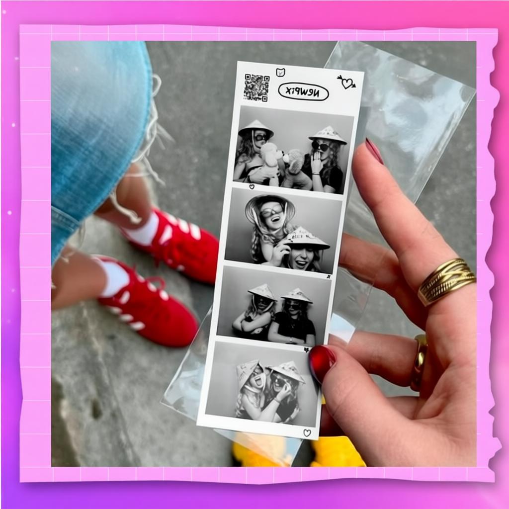 Bọc Ảnh Photo Booth Kích Thước 5x15 / 10x15 – Chống Bụi, Chống Gãy Gập