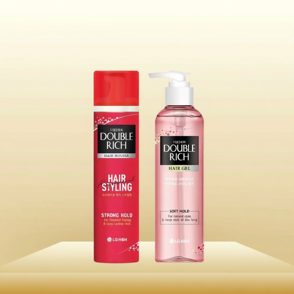Mousse/Gel Tạo Kiểu Tóc Double Rich Hair AB Beauty World Sản Phẩm Chính Hãng