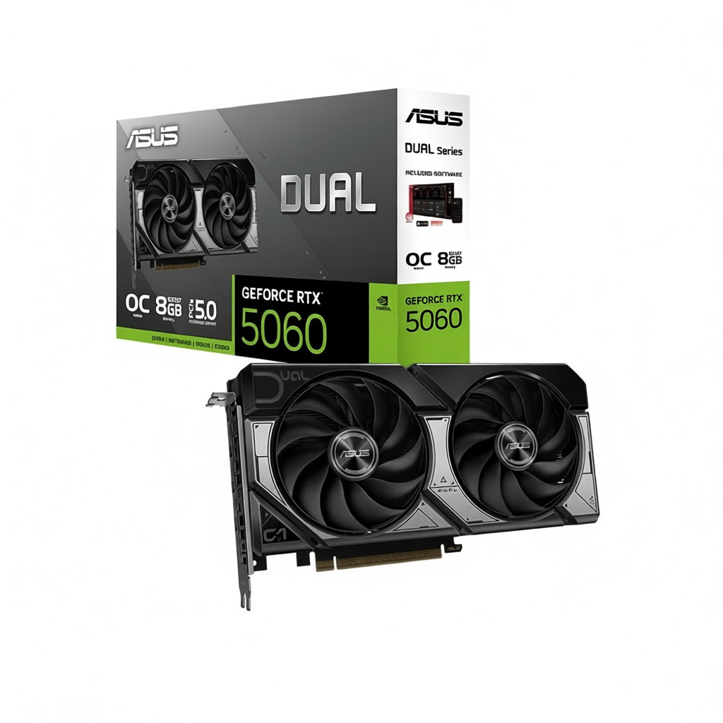 Card màn hình VGA ASUS Dual RTX 5060 8GB GDDR7 OC (DUAL-RTX5060-O8G)