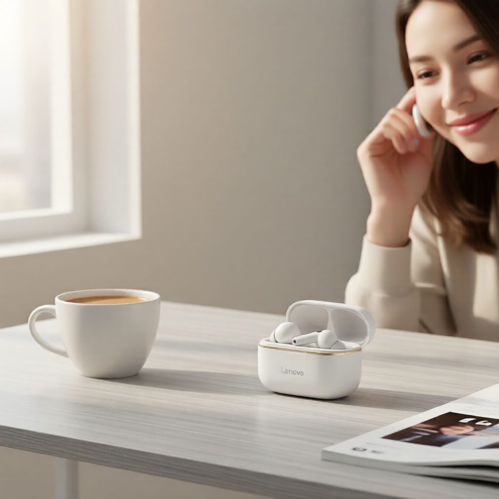 Tai nghe không dây Lenovo EA230, mic HD, cảm ứng, pin lâu, HiFi chống nước