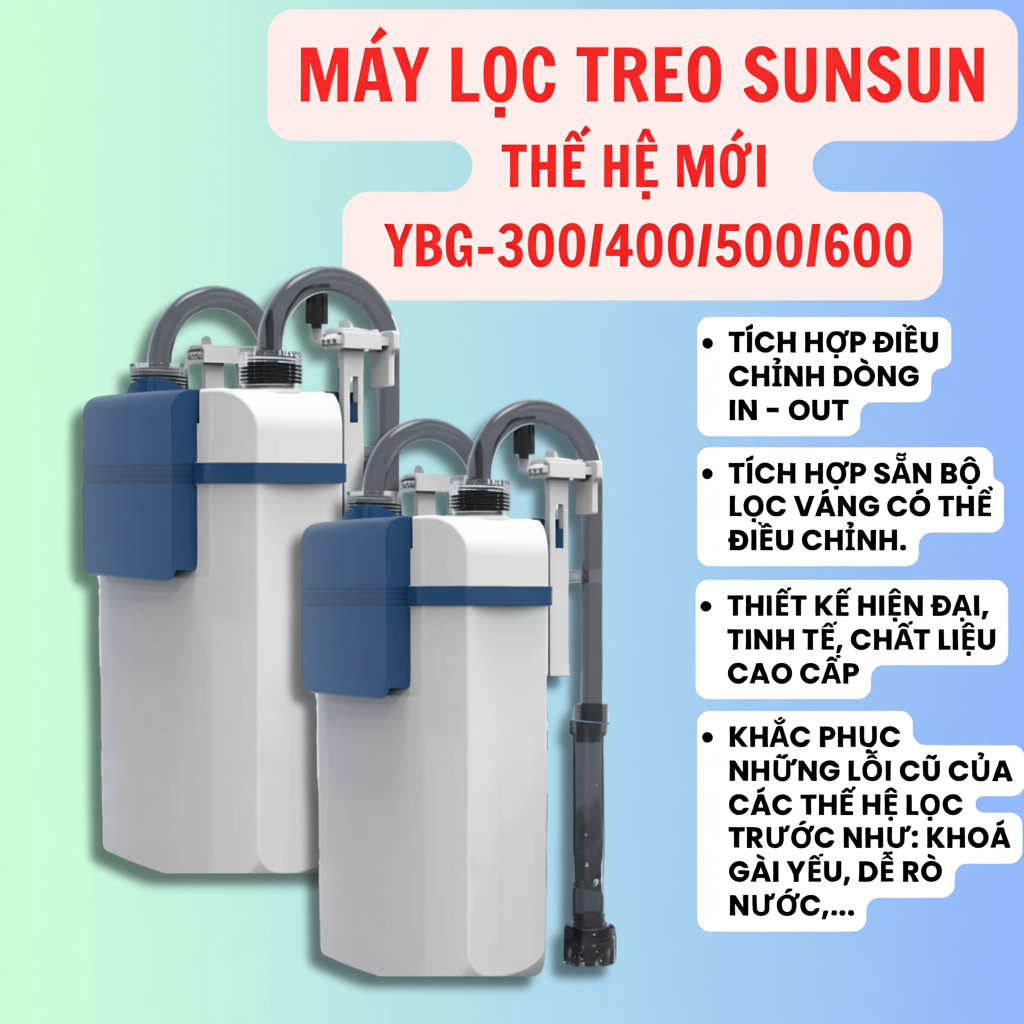 Máy Lọc Treo SunSun YBG-300/400/500/600