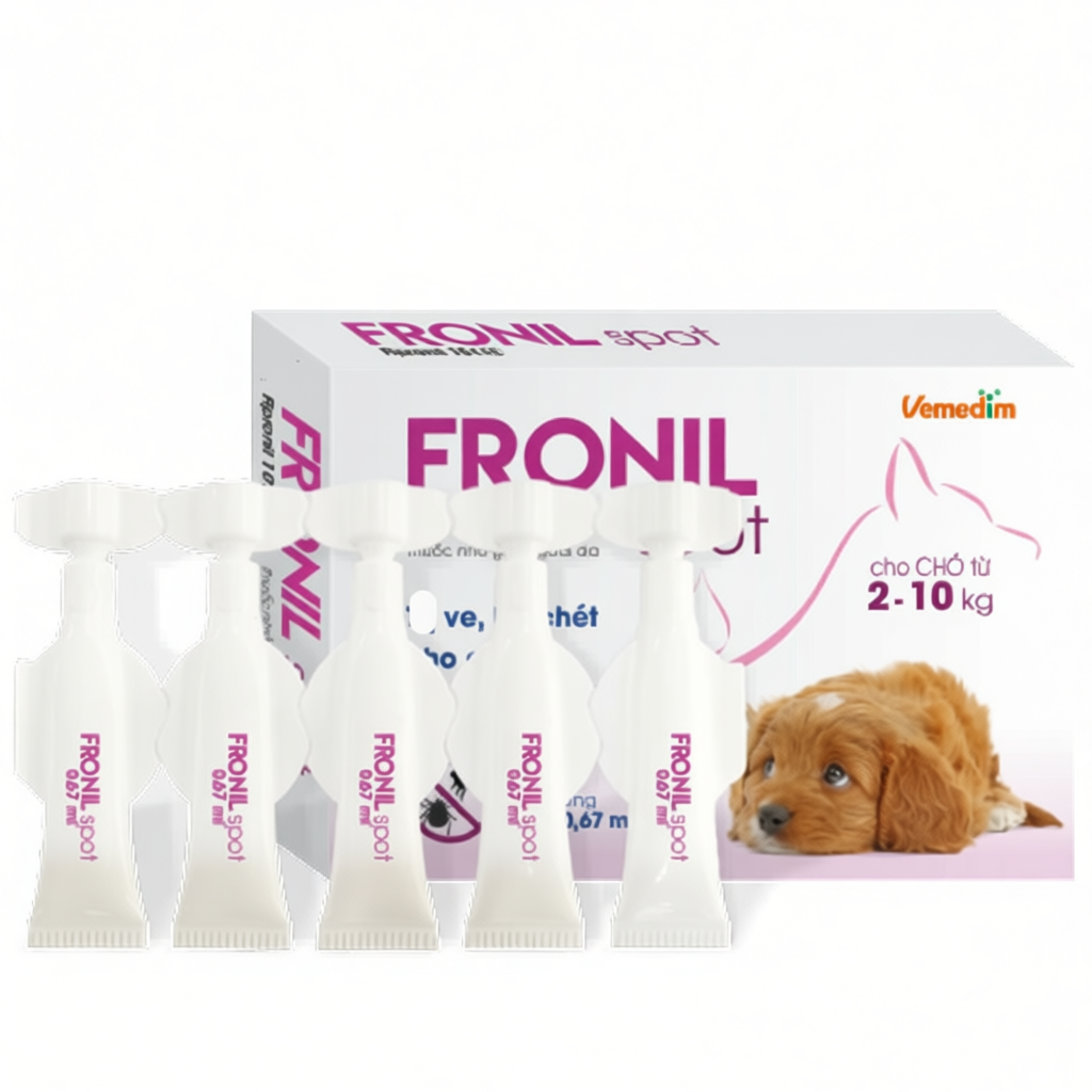 Fronil nhỏ gáy cho chó - ve rận, bọ chét
