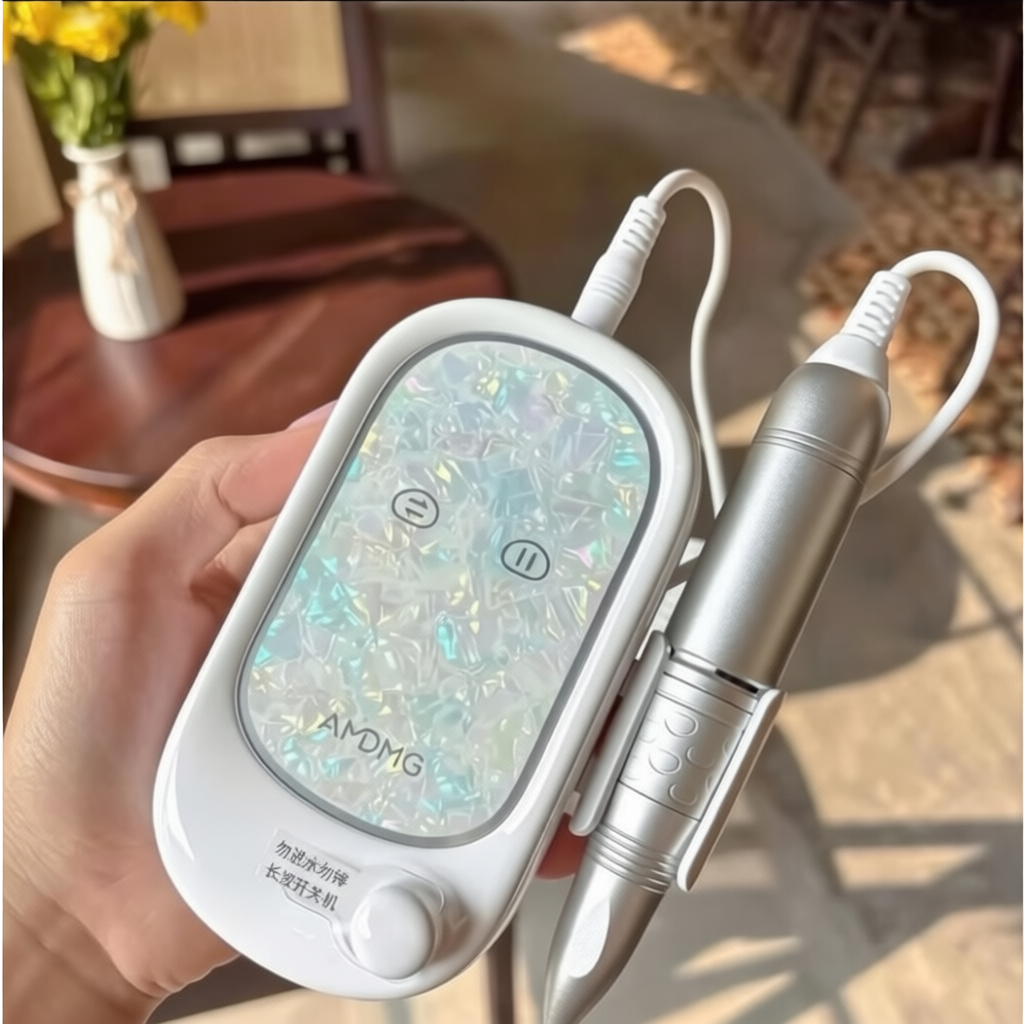 Máy mài móng tay tích điện D370 mặt khảm xà cừ