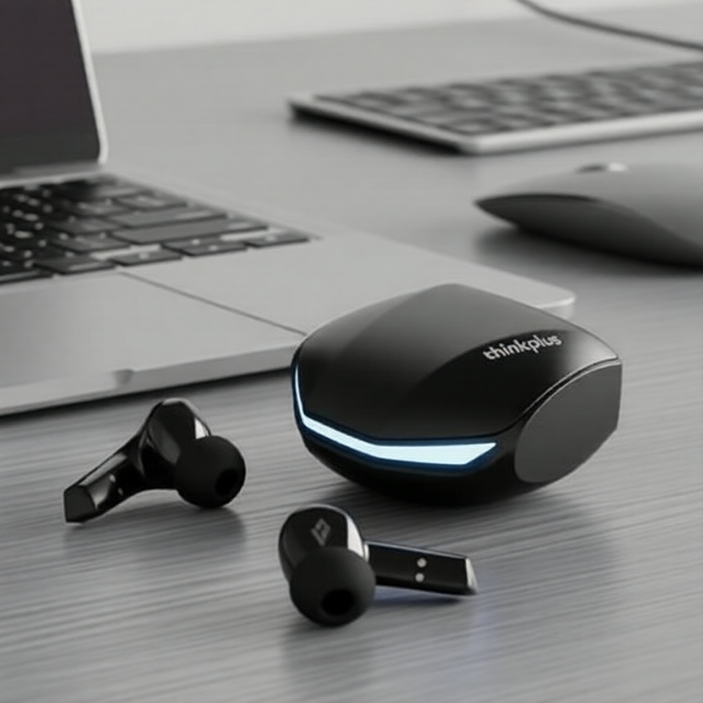 Tai nghe Lenovo GM2 Pro Bluetooth 5.4: Độ trễ cực thấp, chống nước, đèn LED, âm thanh HiFi & mic