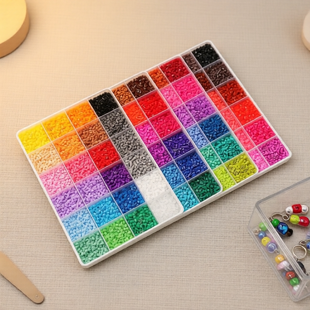 Hạt Fuse Beads 2.6mm 96 Màu – Bộ dụng cụ Pixel Art DIY, quà tặng cho trẻ em
