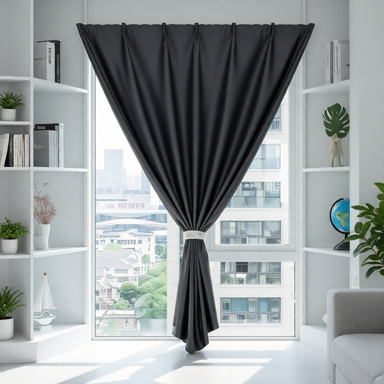 Rèm Cửa Dán Tường, Rèm Cửa Sổ vải gấm cao cấp chống nắng tốt  treo phòng ngủ, giường tầng, dán bếp - ThanhMinhcurtain