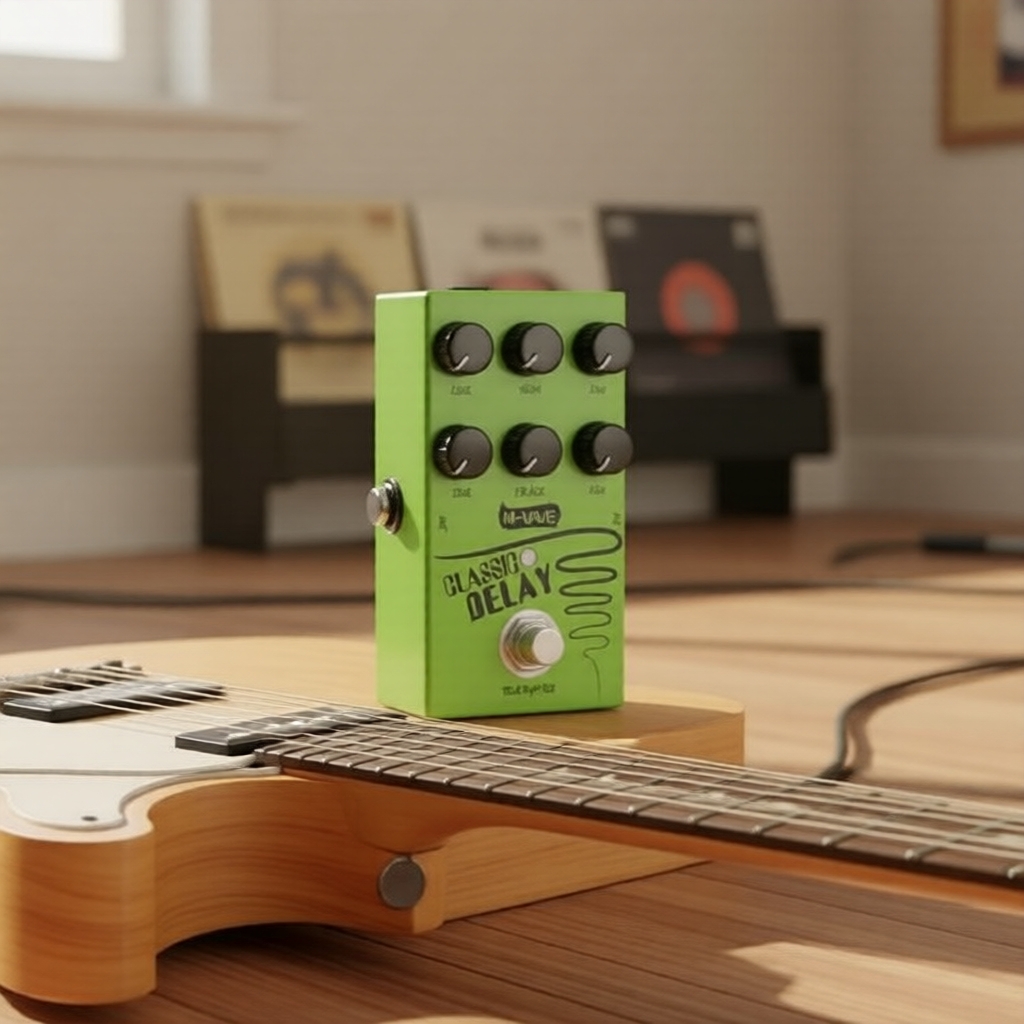M-VAVE True Bypass Bàn đạp Delay Guitar Điện, Thời gian Delay Lên đến 600ms