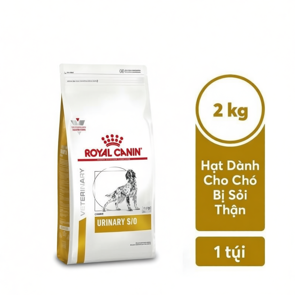 Hạt Cho CHÓ Sỏi Thận Royal Canin Urinary S/O 2kg