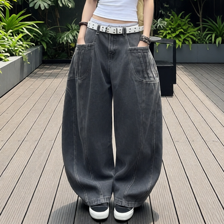 GARY DENIM PANTS - Quần Jeans Trơn Ống Cong vải washed màu ĐEN/TRẮNG/XÁM form Unisex nam nữ - Quần bò Jaystoree
