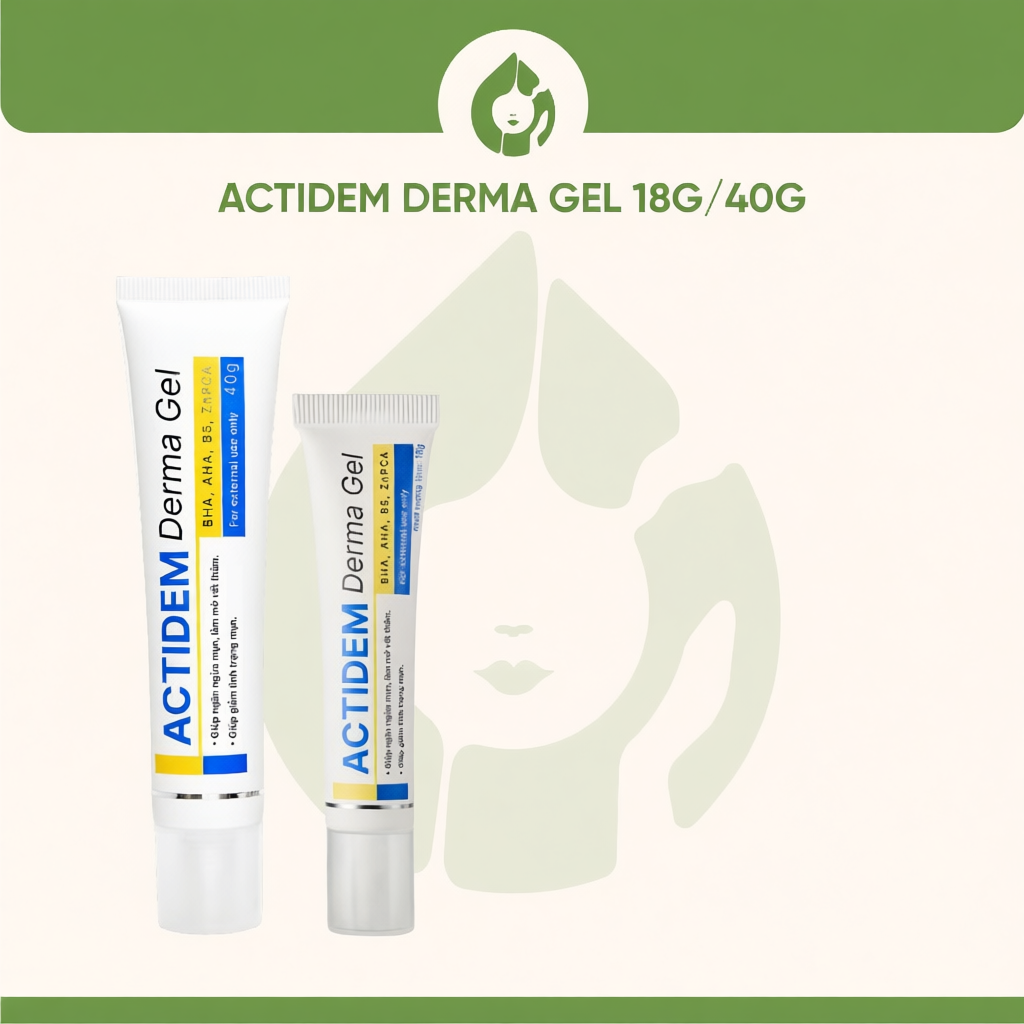 Gel Actidem Derma/ Extra giảm mụn, mờ thâm 18gr/40gr [Phân phối chính hãng]