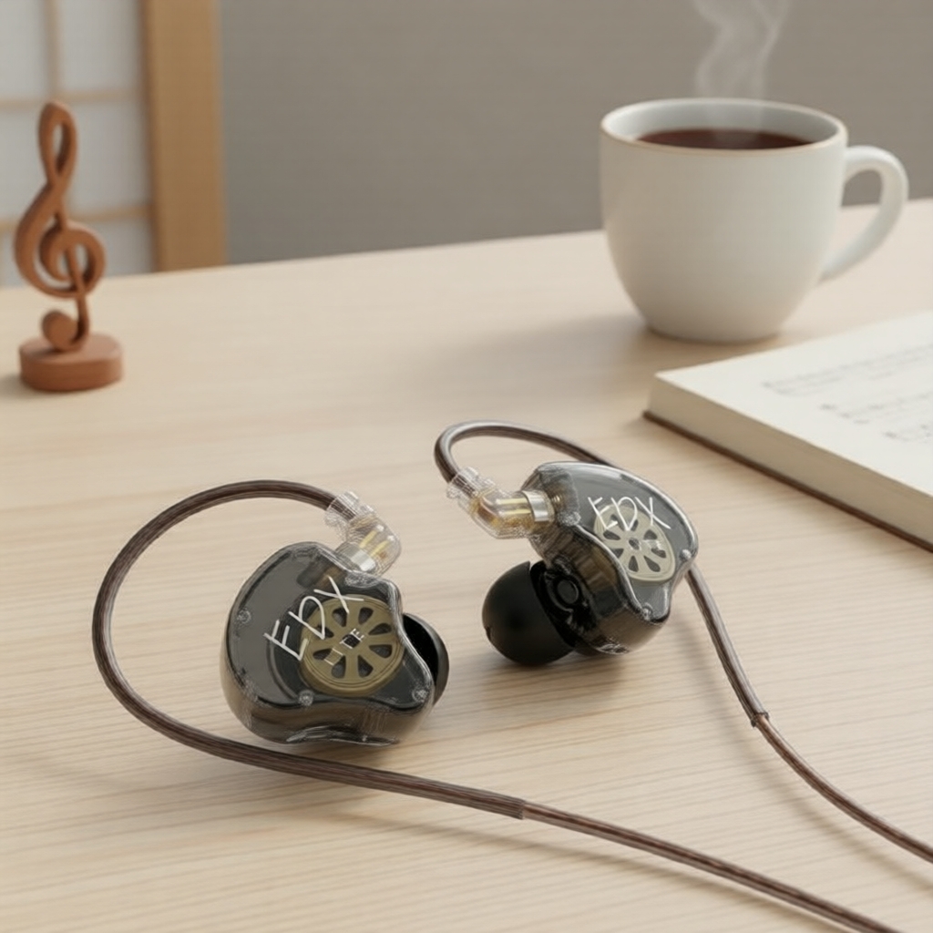 Tai nghe KZ EDX Lite IEM 1 trình điều khiển động siêu tuyến tính, âm bass sâu, có dây, cáp rời chân 