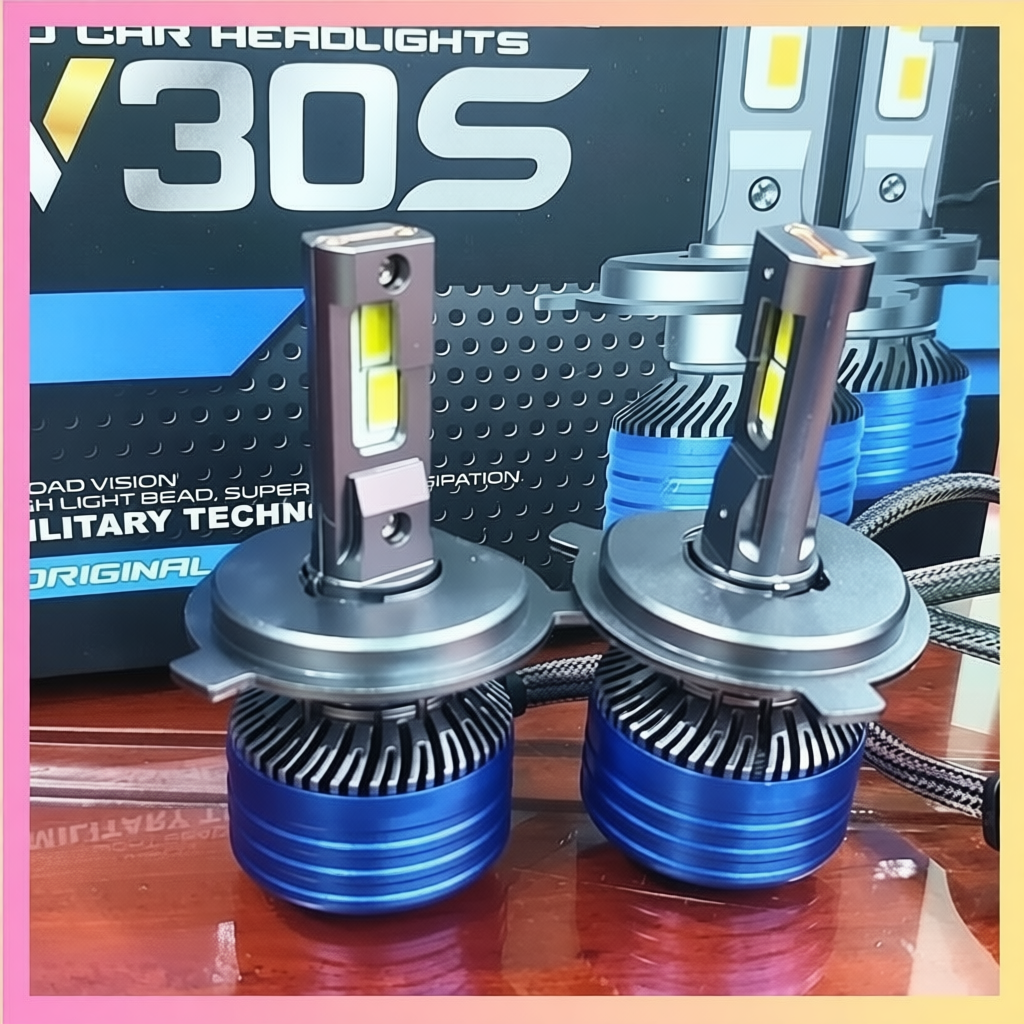 Đèn Pha led V30s Siêu sáng với 24 chíp led, có đầy đủ các chân  H1,H4, H7, H11, 9005, 9006( giá 1 bó