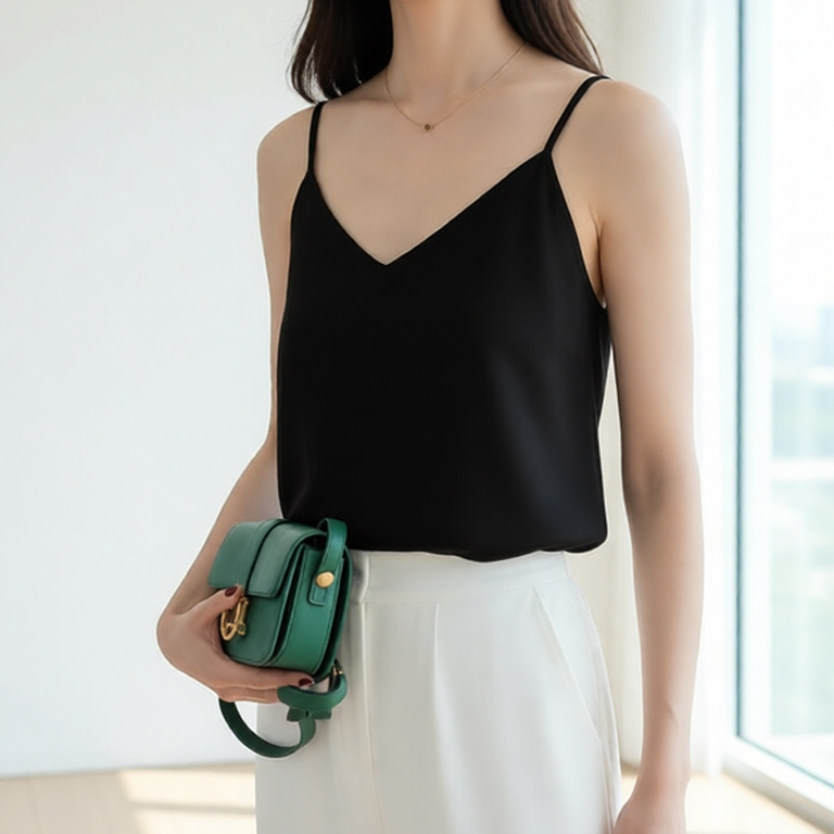 Áo 2 Dây Lụa satin Mix Đồ Siêu Đẹp-88