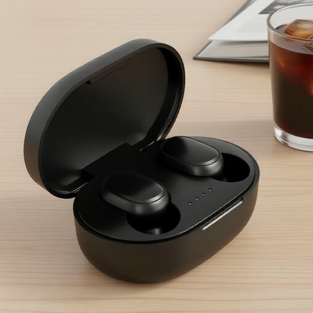 Tai nghe thể thao không dây A6s TWS, Bluetooth, pin 12H, nhẹ, đeo thoải mái, màu đen, E6s