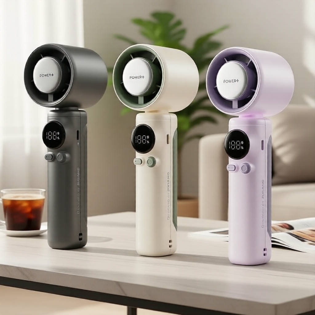 Amgras MetaHeld Fan Pro: 100 tốc độ Turbo, 5000mAh, chạy 20h, màn hình LED làm mát