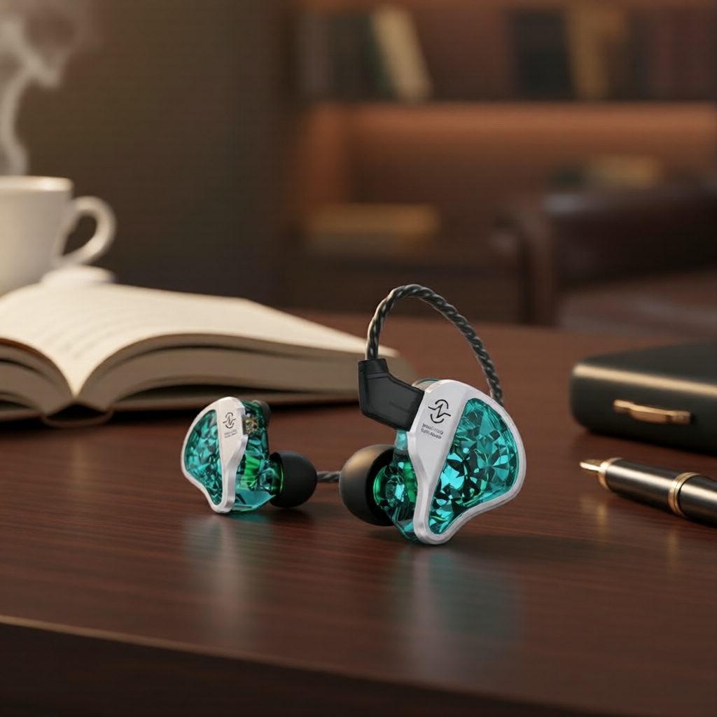 CCZ BC01 Pro 1BA+1DD IEMs lai, Âm thanh HiFi chuyên nghiệp, Tập trung chơi game/hát, Dây tháo rời 2 
