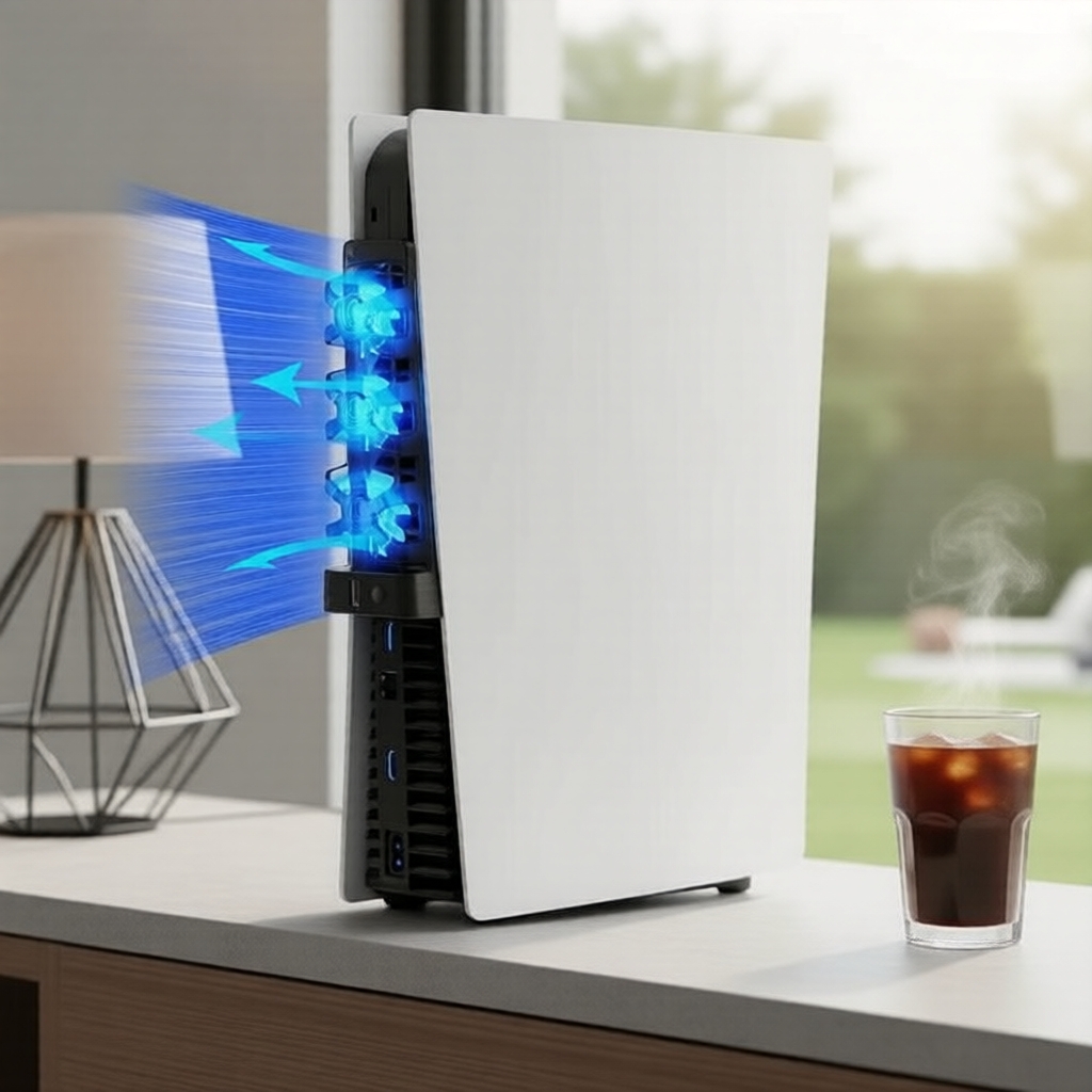 Quạt USB ngoài cho tản nhiệt máy chơi game PS5 Slim & Pro