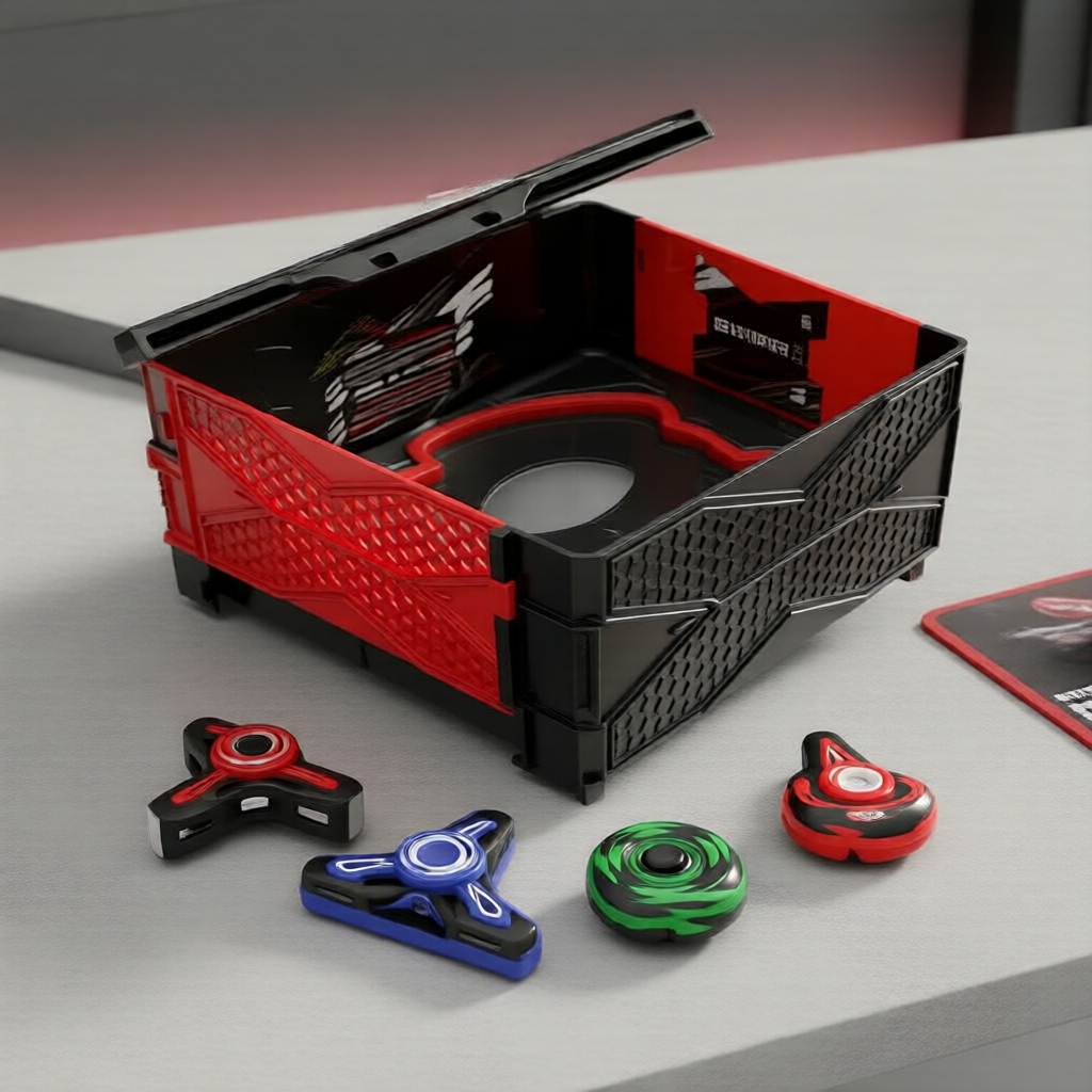 X-11 Xtreme Gear Beyblade X Hộp đồ chơi sân đấu gấp gọn, Quà sinh nhật/tốt nghiệp, Khay chiến đấu ng