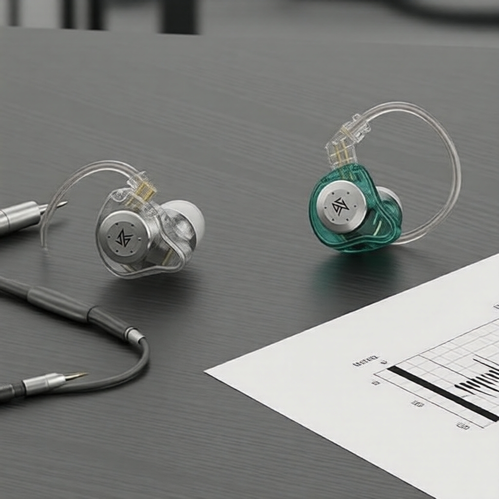 Màn hình HiFi KZ EDX Pro, 2 driver động, tai nghe có dây thời trang 3,5 mm
