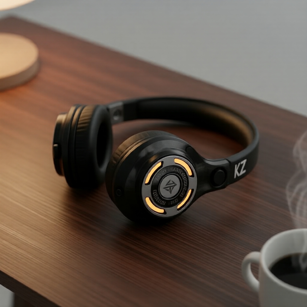 Tai nghe chơi game có dây KZ Gale IEM với DSP & mic kép, dải tần 10–20.000 Hz, dành cho audiophile F
