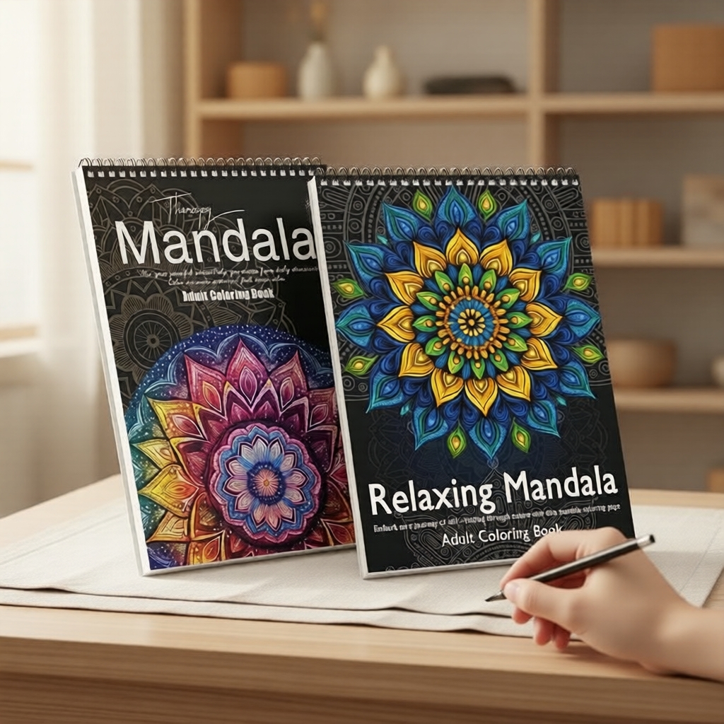Bộ Tô Màu Mandala Dành Cho Người Lớn Yo Circle: Bao Gồm 2 Sách Nghệ Thuật Giấy Dày