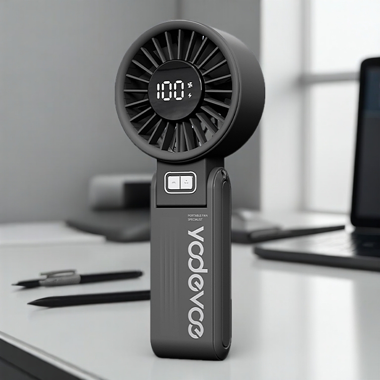 YODEVOE M01 quạt mini gọn nhẹ gấp được 3 tốc độ gió cơ bản pin 4000mAh điều chỉnh mượt mà 100 mức gió nhiều màu sắc tùy