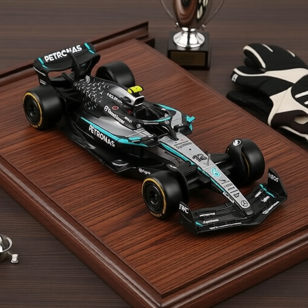 Bburago 1:43 W16 F1 Diecast - Phiên bản 2025 Đội đua F1 Russell & Antonelli