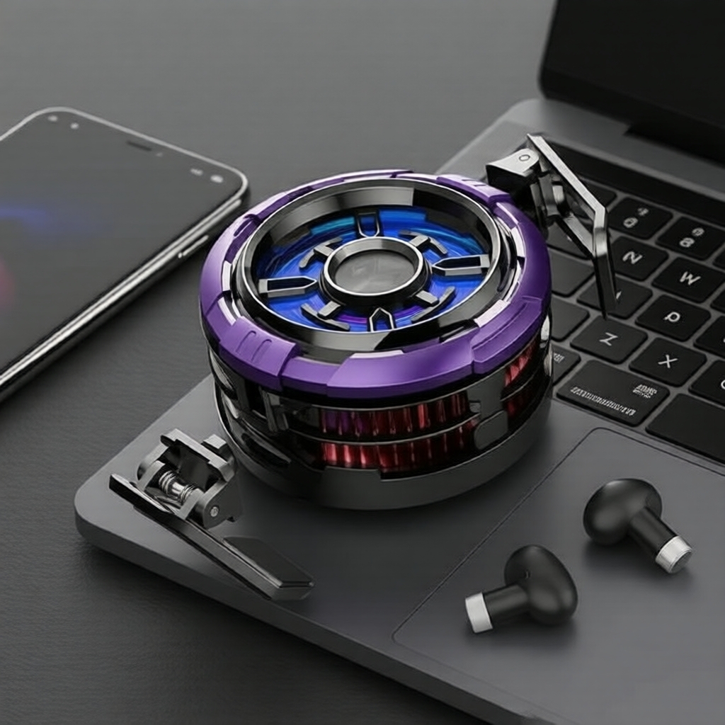 CX08 PRO Kẹp nam châm đa năng 9V2A tản nhiệt điện thoại, quạt bán dẫn làm lạnh cho game thủ