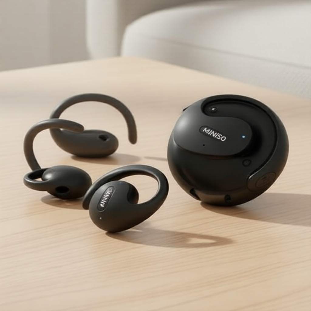 MINISO Tai nghe Bluetooth x15 Pro OWS, tai nghe thể thao chống nước mở tai, âm thanh HiFi stereo có 