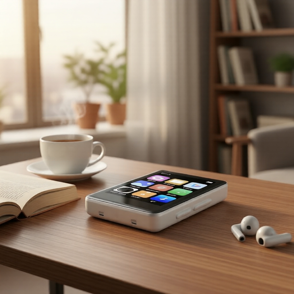 Máy nghe nhạc HiFi MP3 MP4 màn hình cảm ứng 2.4 inch, Bluetooth 5.2, mini, tích hợp loa