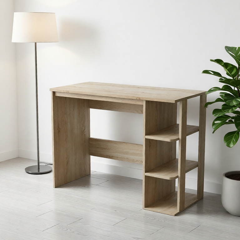Bàn làm việc gỗ ✨FREESHIP✨ bàn học kèm kệ sách đa năng gỗ cao cấp gỗ MDF chống ẩm mốc