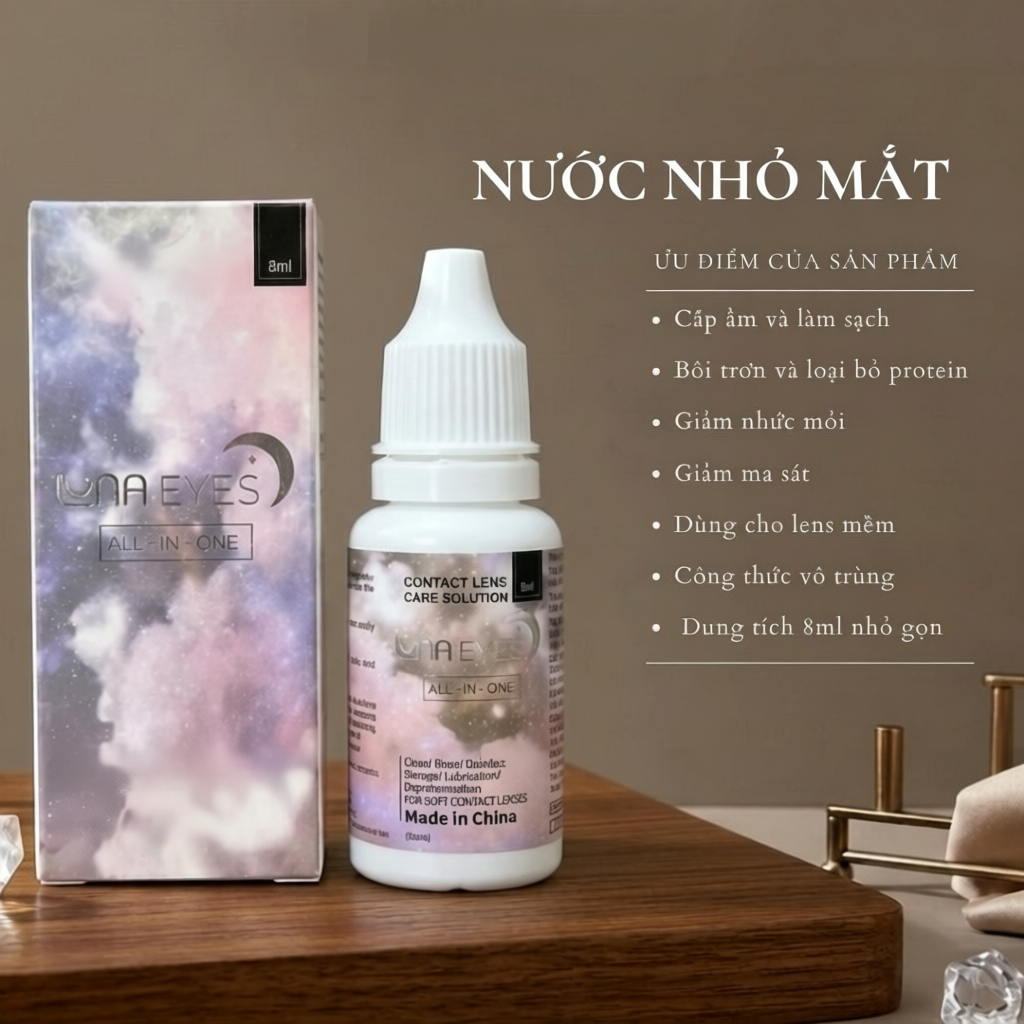 NƯỚC NHỎ MẮT LUNA CHÍNH HÃNG chuyên dụng cho Lens JOLLY STORE