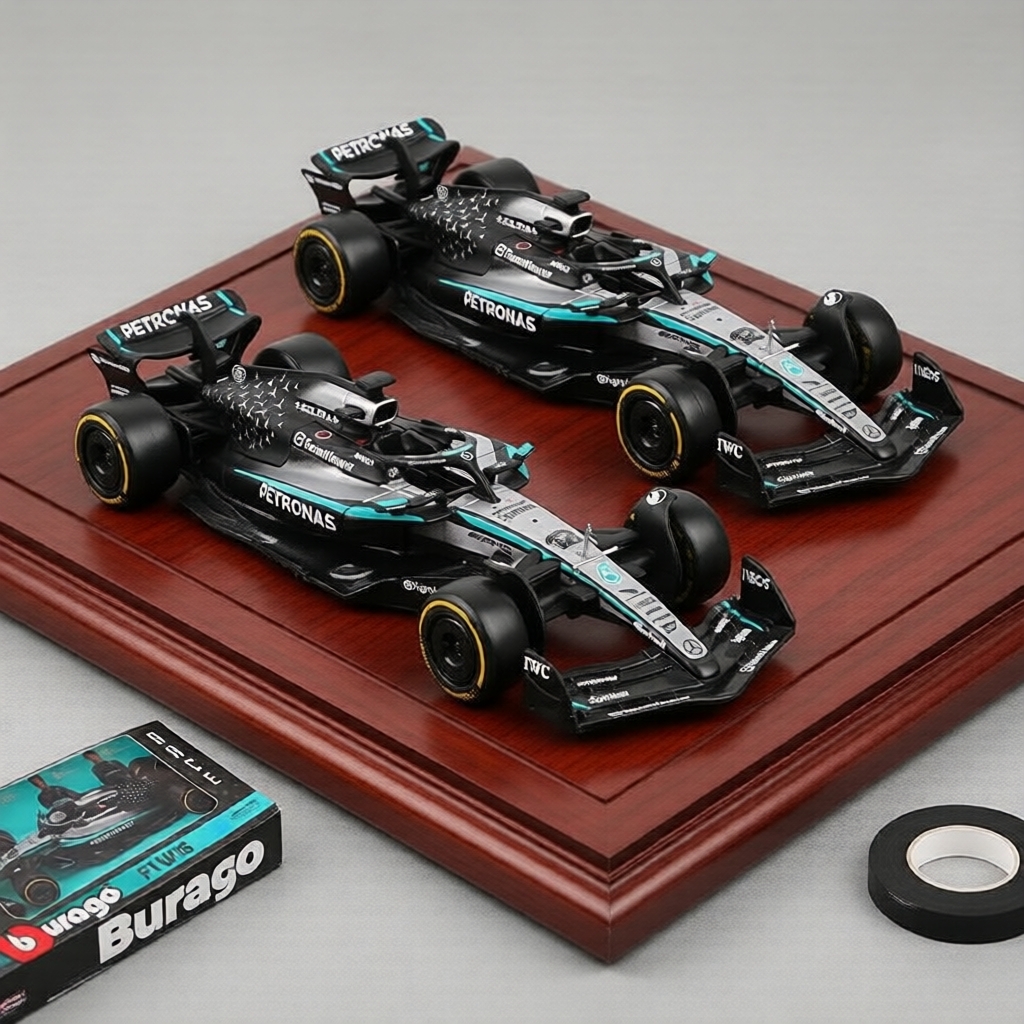 Bburago 1:43 W16 F1 Diecast - George Russell & Kimi Antonelli, ra mắt năm 2025