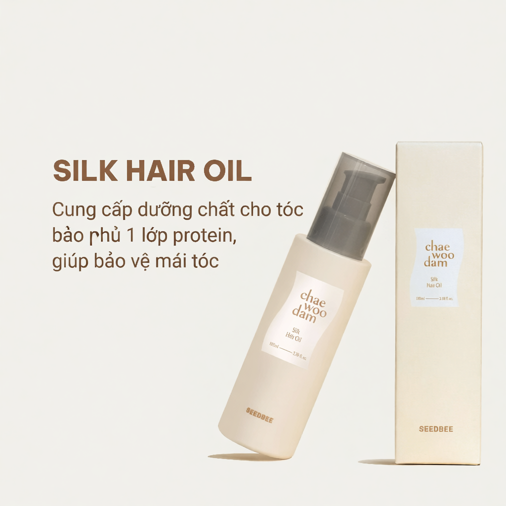 [SEEDBEE] Dầu Dưỡng Tóc Hương Nước Hoa Giúp Phục Hồi Sâu, Tăng Độ Bóng Mượt SEEDBEE CHAEWOODAM SILK 