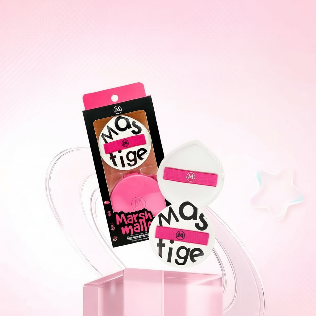 Bộ 2 Mút Tán Nền Kháng Khuẩn Mastige Marshmallow Mềm Mịn, Dễ Đánh Nền