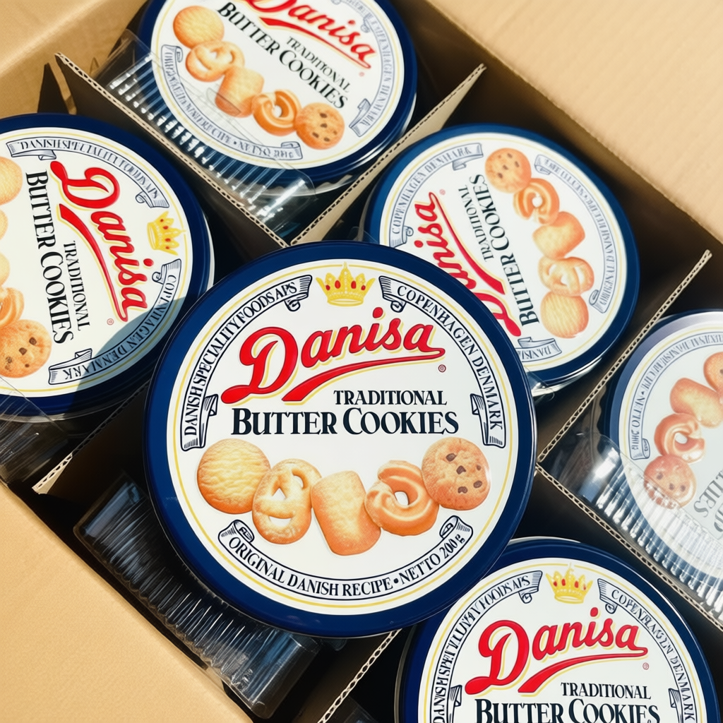 (Combo 6) Bánh lễ Danisa hộp thiếc 200g đủ màu Shop Thái Hà