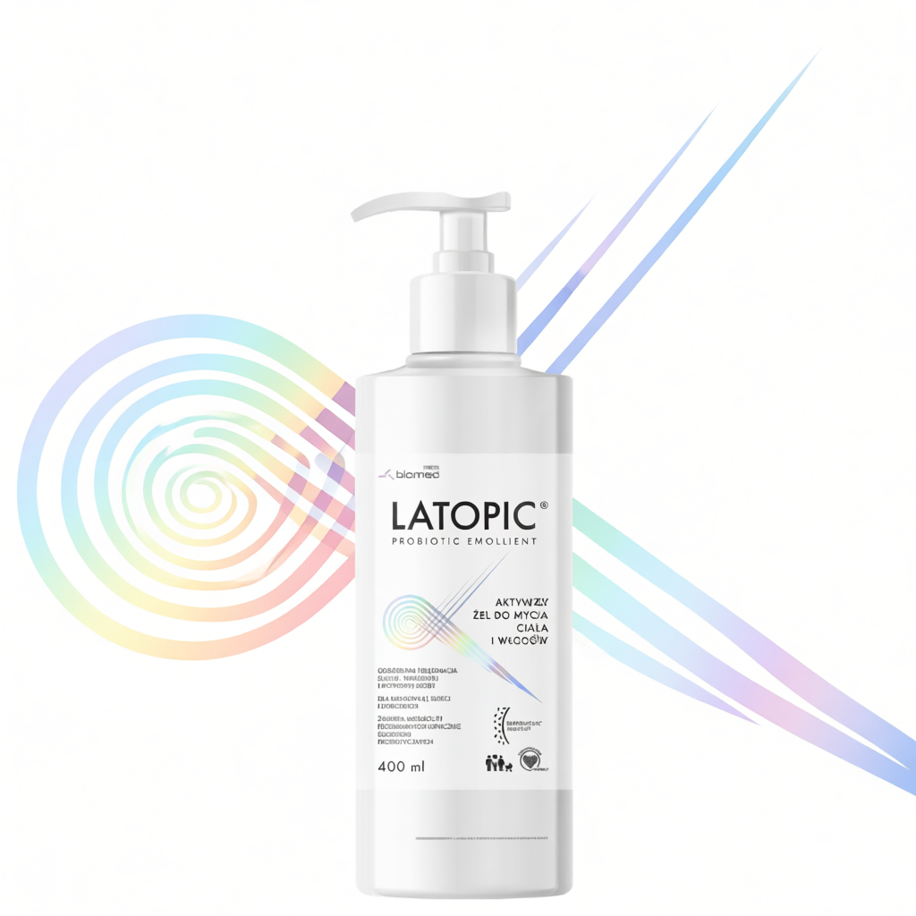 Gel tắm gội LATOPIC PROBIOTIC EMOLLIENT Active Body and Hair Wash Gel dành cho da nhạy cảm, da dị ứn